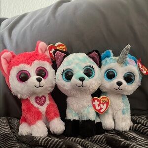 Ty Beanie Boos Aphrodite, Atlas, and Helena Set of Three